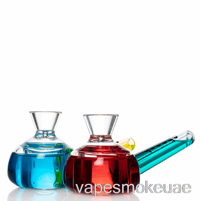 Vape Uae Cheech Glass أنبوب يدوي مزدوج قابل للتجميد أصفر / أحمر